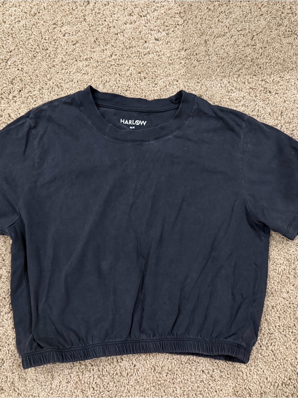 Harlow Women’s Acid Wash Short Sleeve Cropped Tee